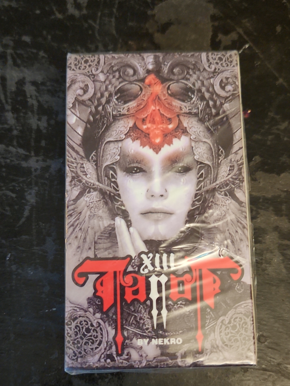 NWT.  factory Wrapped.XIII Tarot Card Deck by Nekro - Red & Gray Artwork
